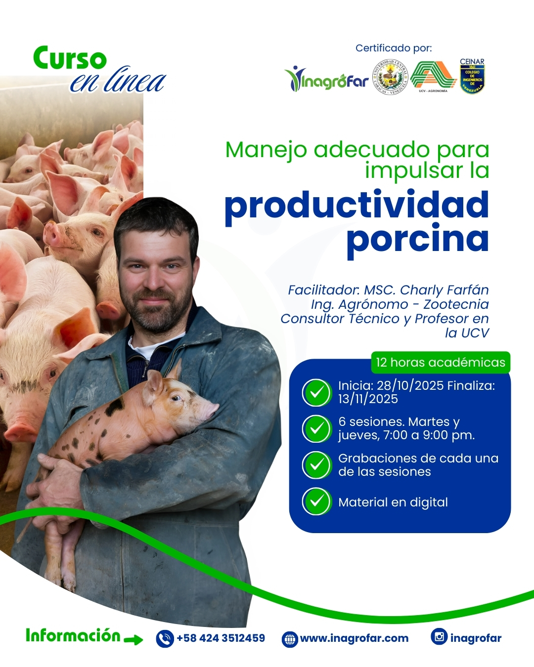 Curso Manejo de cerdos Inagrofar